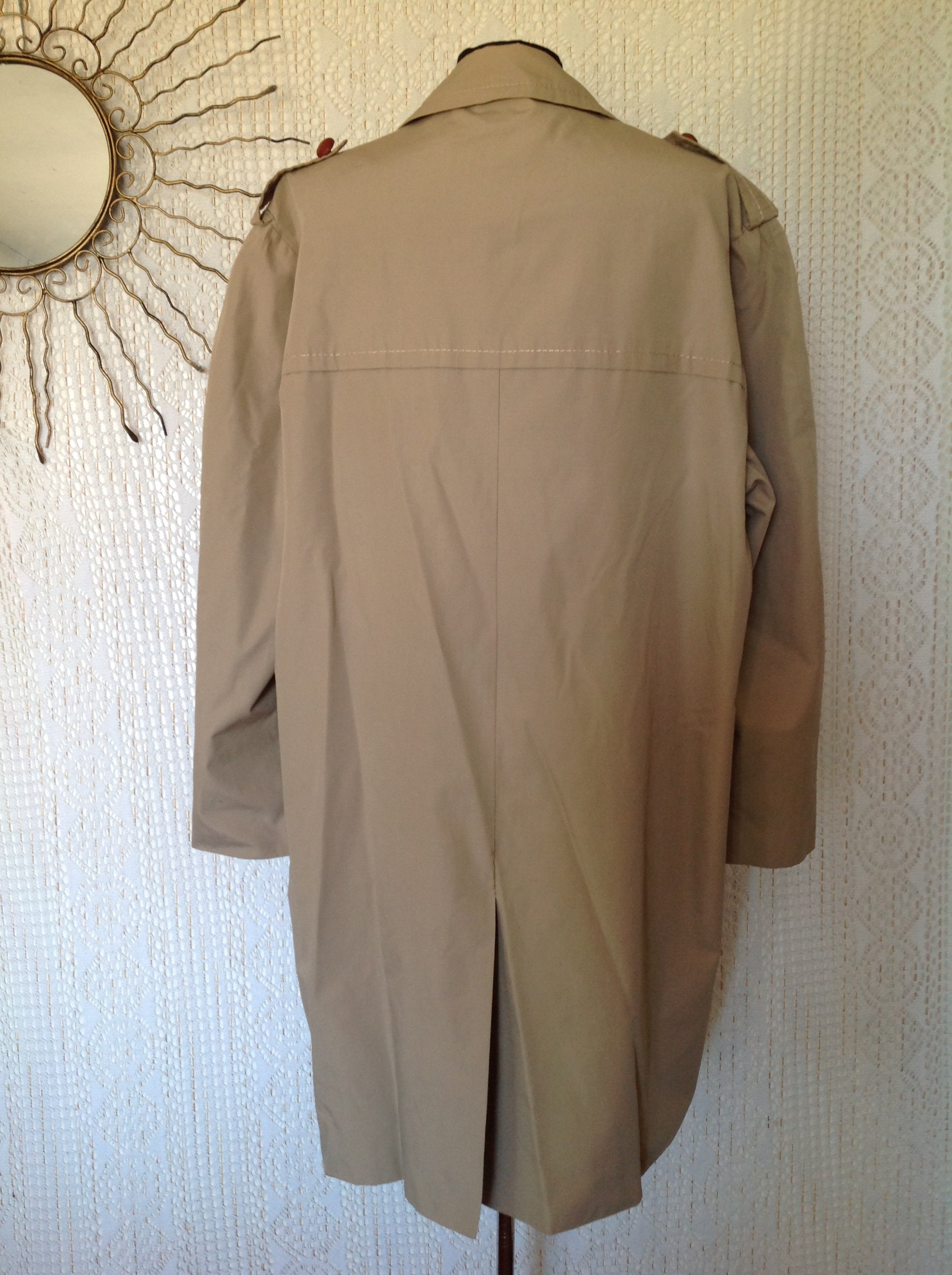 Trench-coat Vintage Size 54/56 Coat Trench Coat Tergal - Etsy