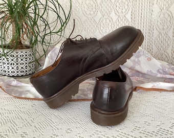 Dr Martens Made in England Braune Lederschuhe Größe 10