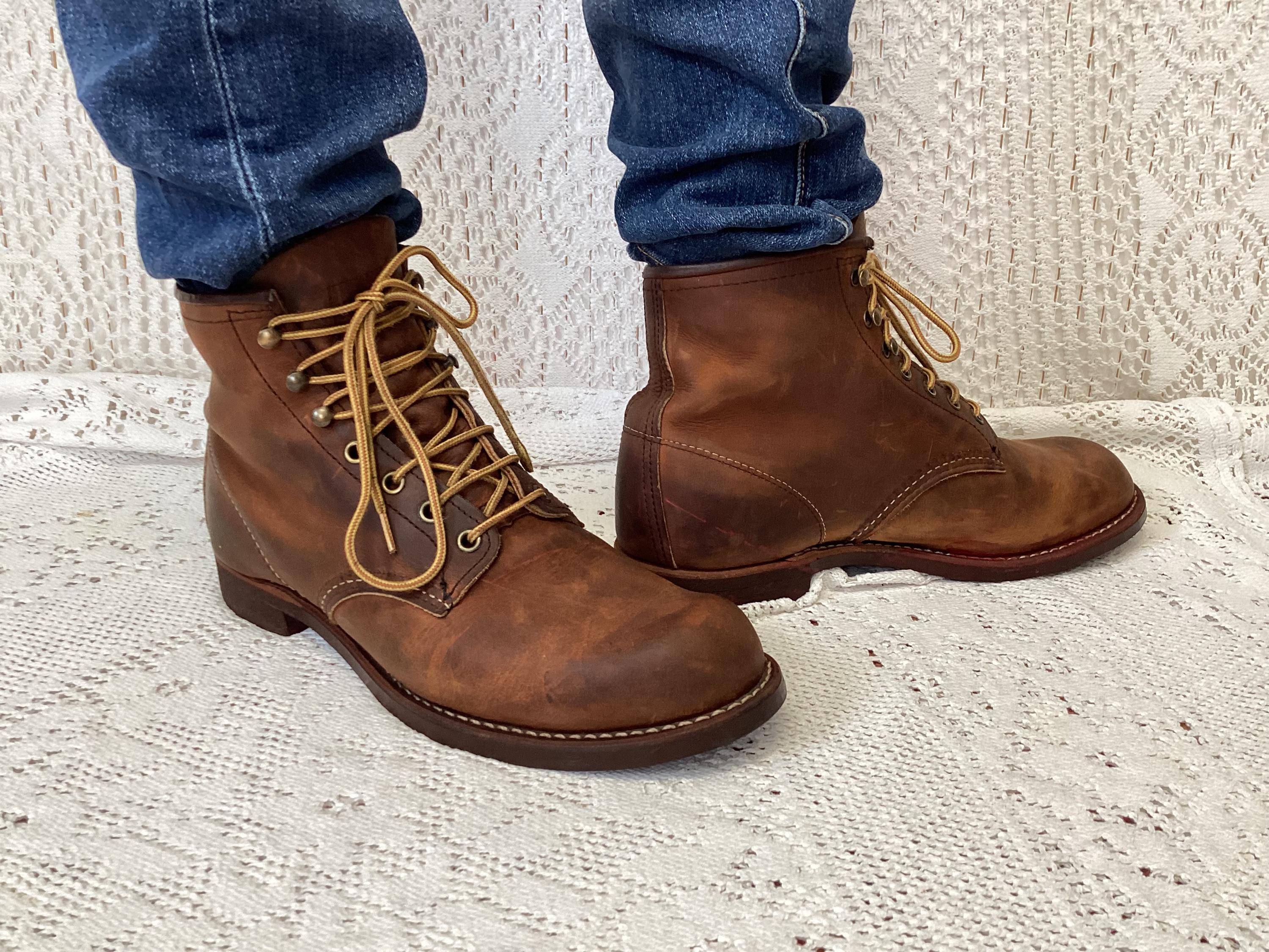 Red Wing 3343 Brown Leather Boots Outdoor Shoes Vintage Rustic