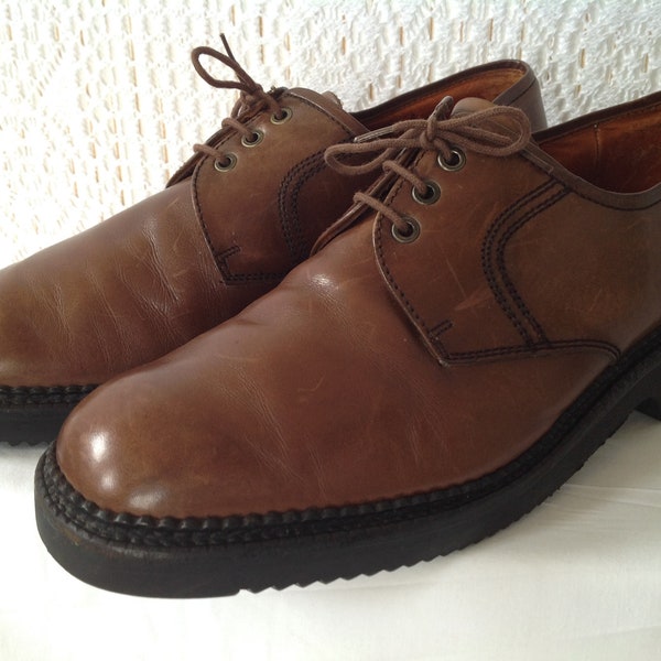 Bally Production Antique French Dress Shoes Moulins France Vintage Shoes Size 8.5F Corresponds to a 43