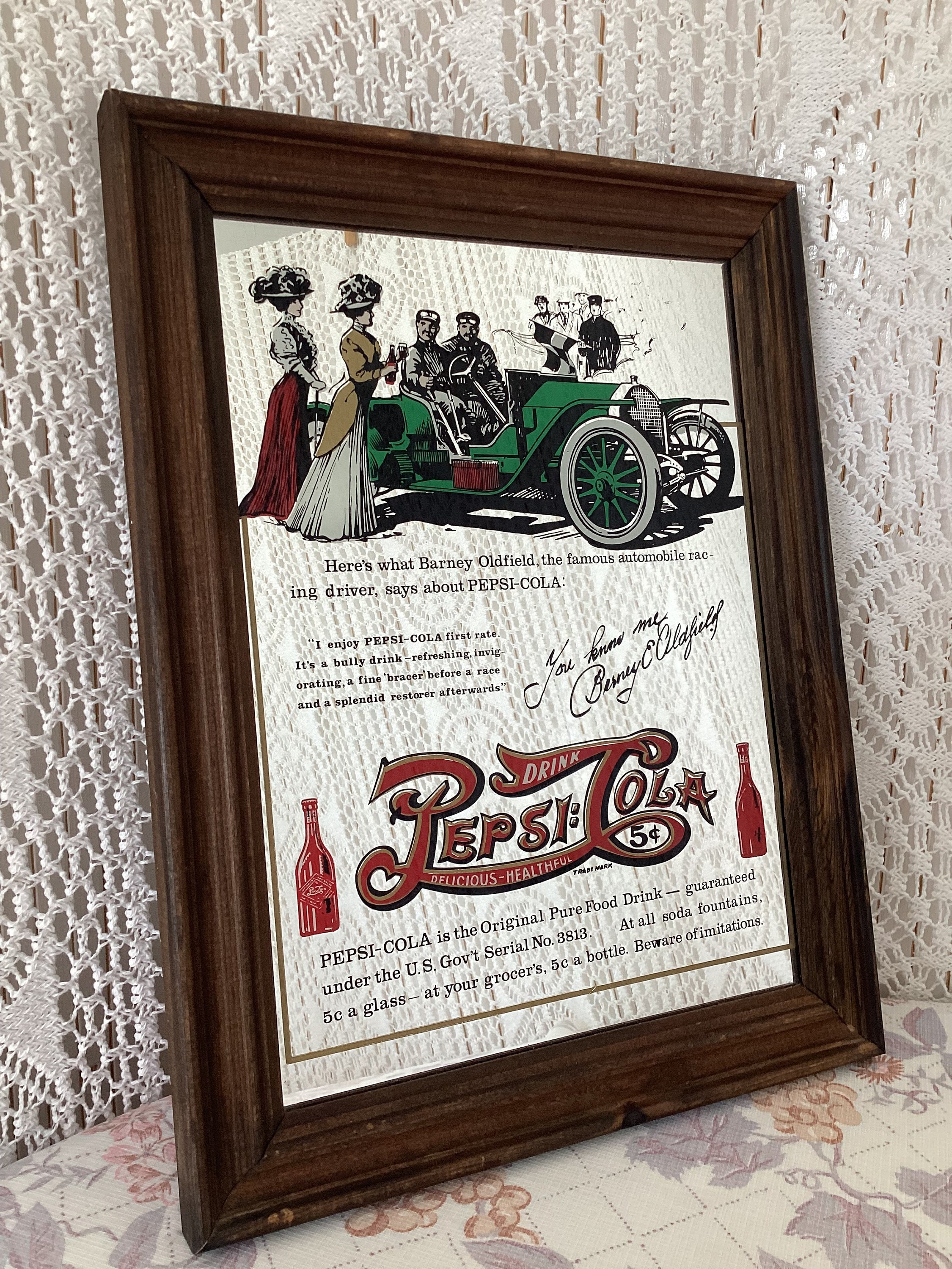 Pepsi Cola Mirror Decorative Advertising Board Interior Decoration