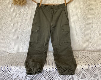 Vintage British Army Navy Issued Blue Work Combat Military Trousers Wide  Leg Pants All Sizes 