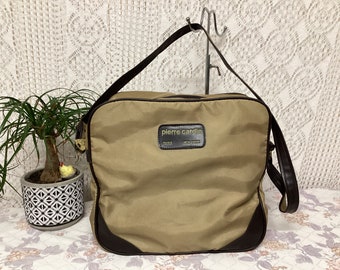 Pierre Cardin Weekend Bag aus Vintage-Nylon-Canvas, Schulter-Reisetasche