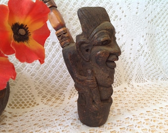 Poupon noir en terre de pipe - Collection