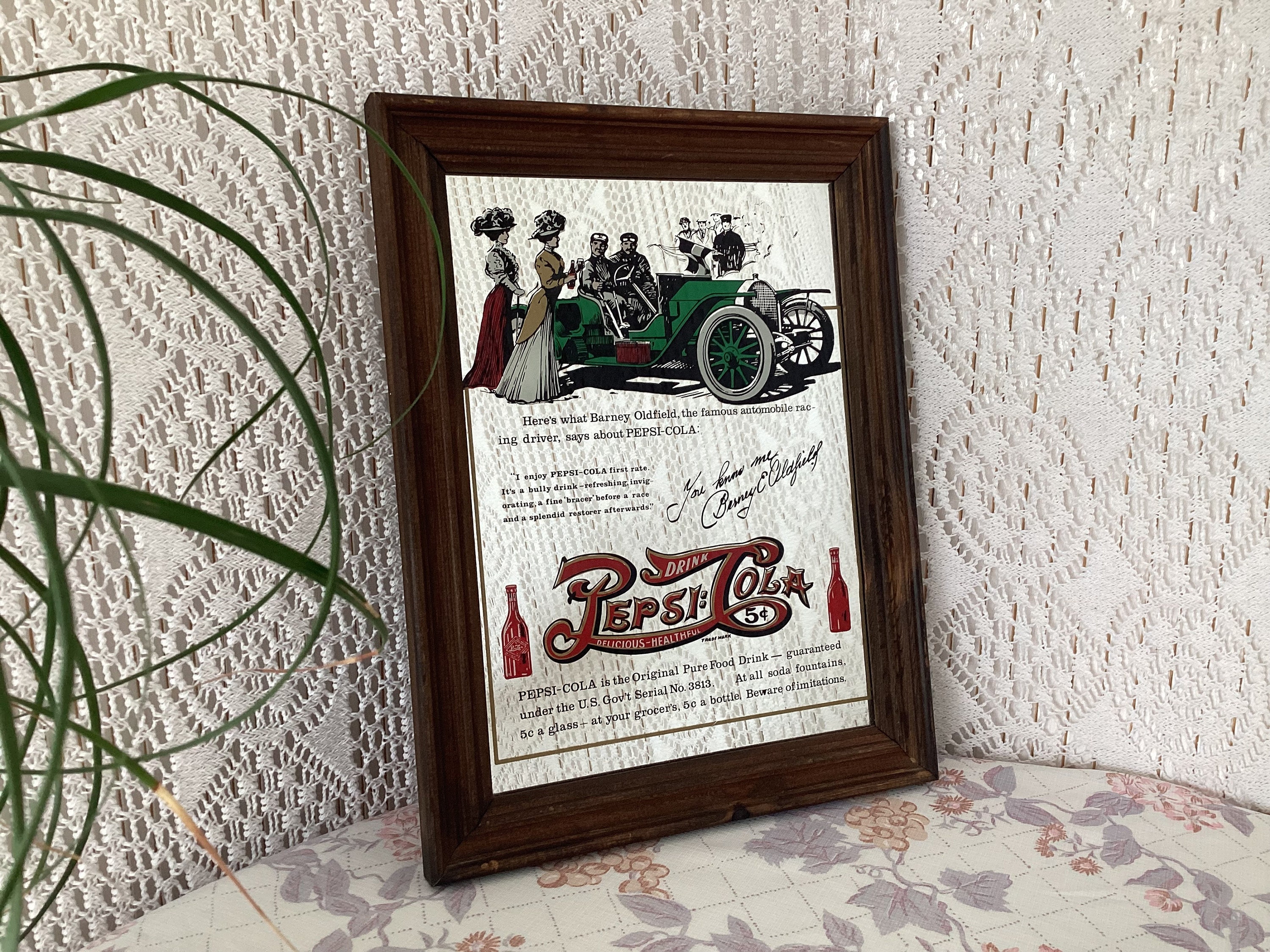 PEPSI-COLA 壁掛け　パブミラー　ビンテージ PEPSI 壁掛け時計 パブミラー – SK OLDIES