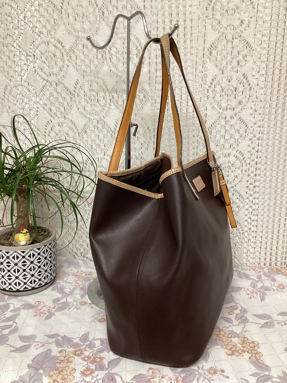 Coach Tote Bag Vintage Leather Tote Women's Handb… - image 4