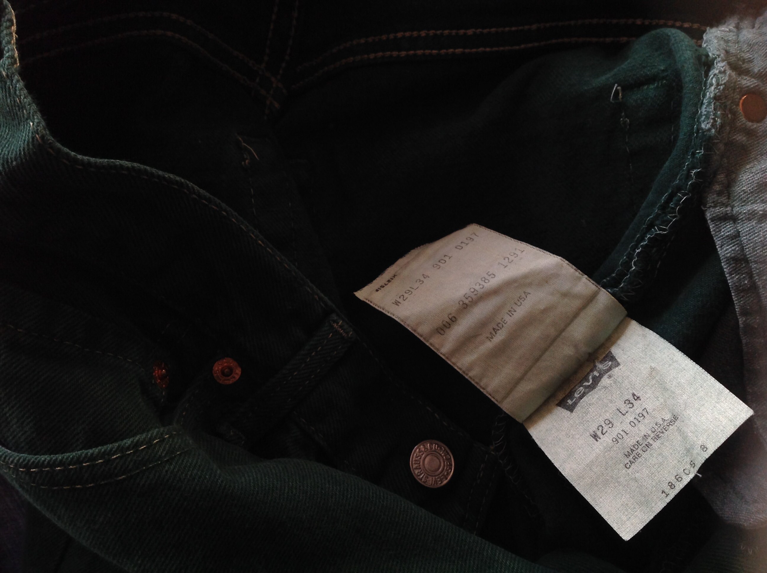 Levi's Jeans 901 Vintage W29 L34 Vintage Made in USA Levis
