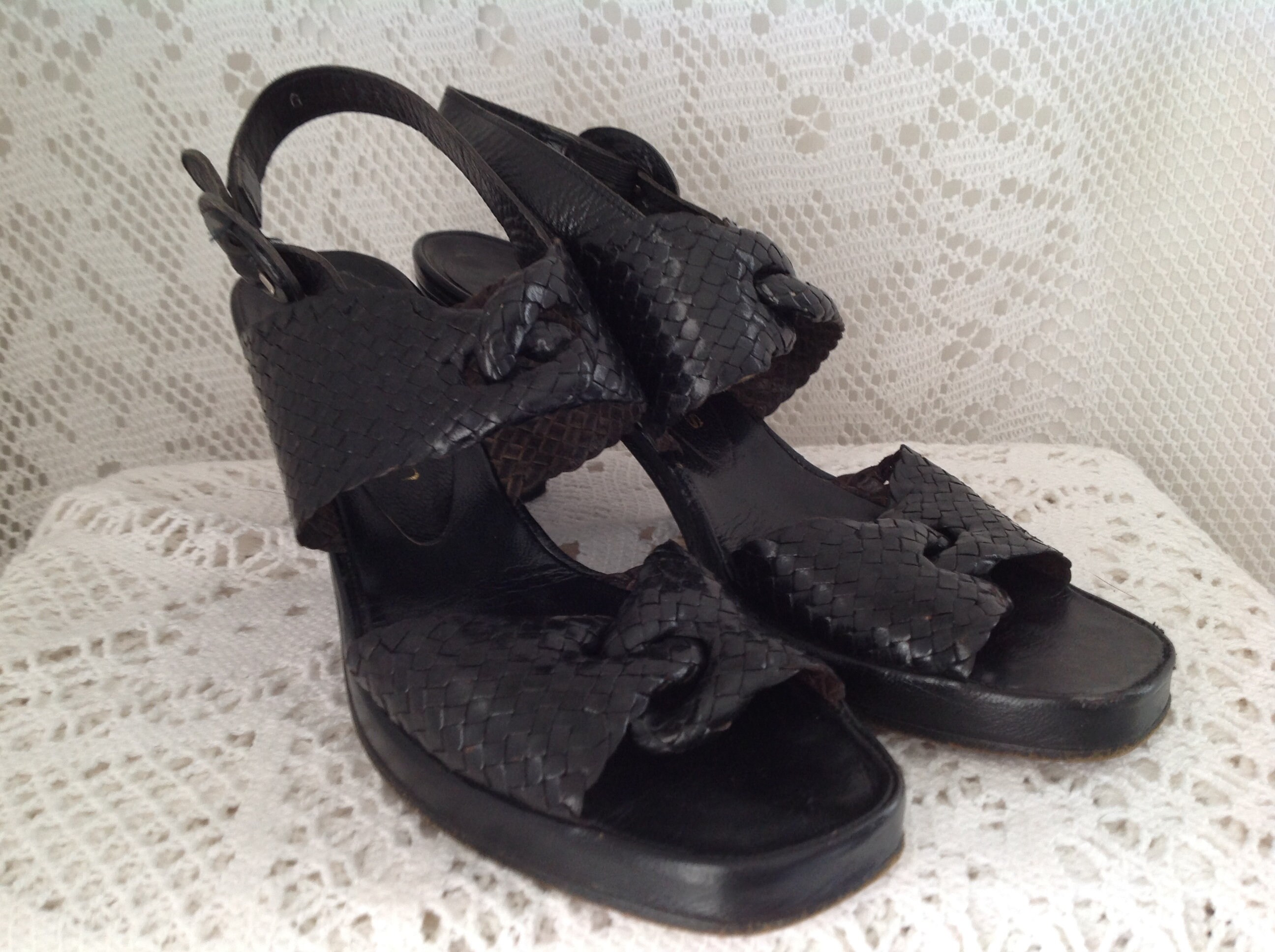 Chaussures Stephane Kélian - Derbies Noires En Cuir - Pointure 40 EU / 6.5 UK - Occasion Très Bon état