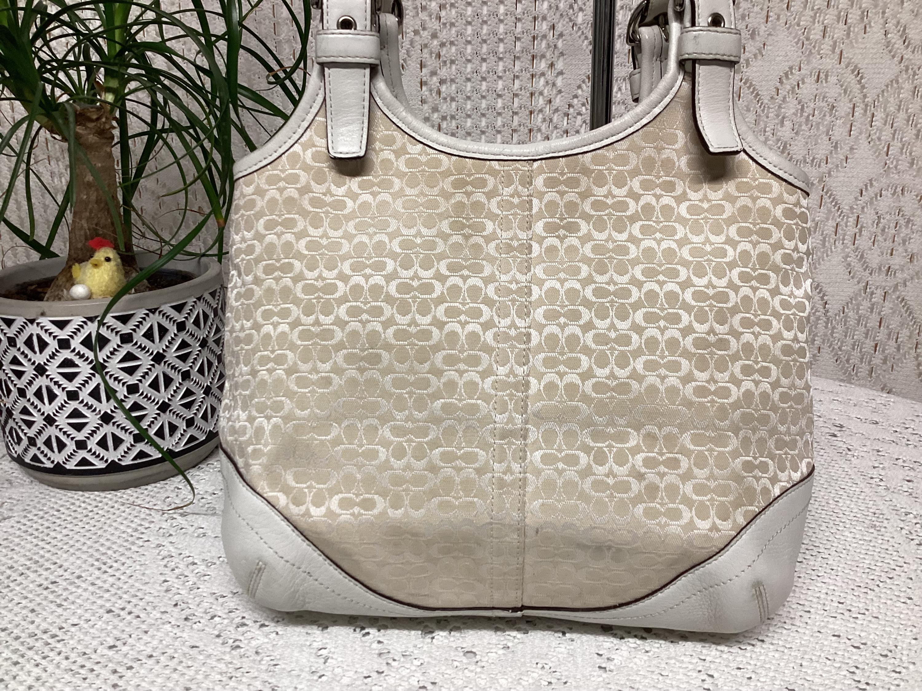 Coach Women's Vintage Canvas and Leather Handbag Coach 7025