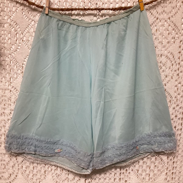 Short Culotte de Nuit Vintage Tulle Short à Enfiler Mini Short Pyjama Taille 36/38