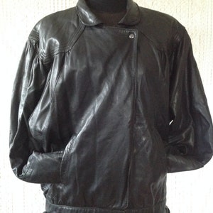 Veste Cuir Vintage Taille 38 Echtes Leder Veste Femme Vintage