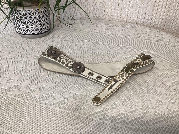 Lily Farouche Vintage Leather Belt Studded Belt Country Belt  display picture 2