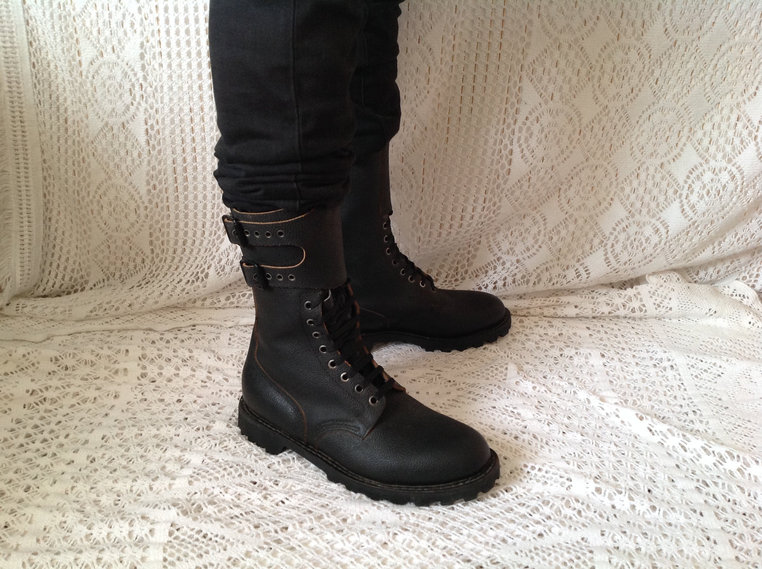 Lace Minelli Bottines Lacets Bottines Femme Retro Bottes Vintage