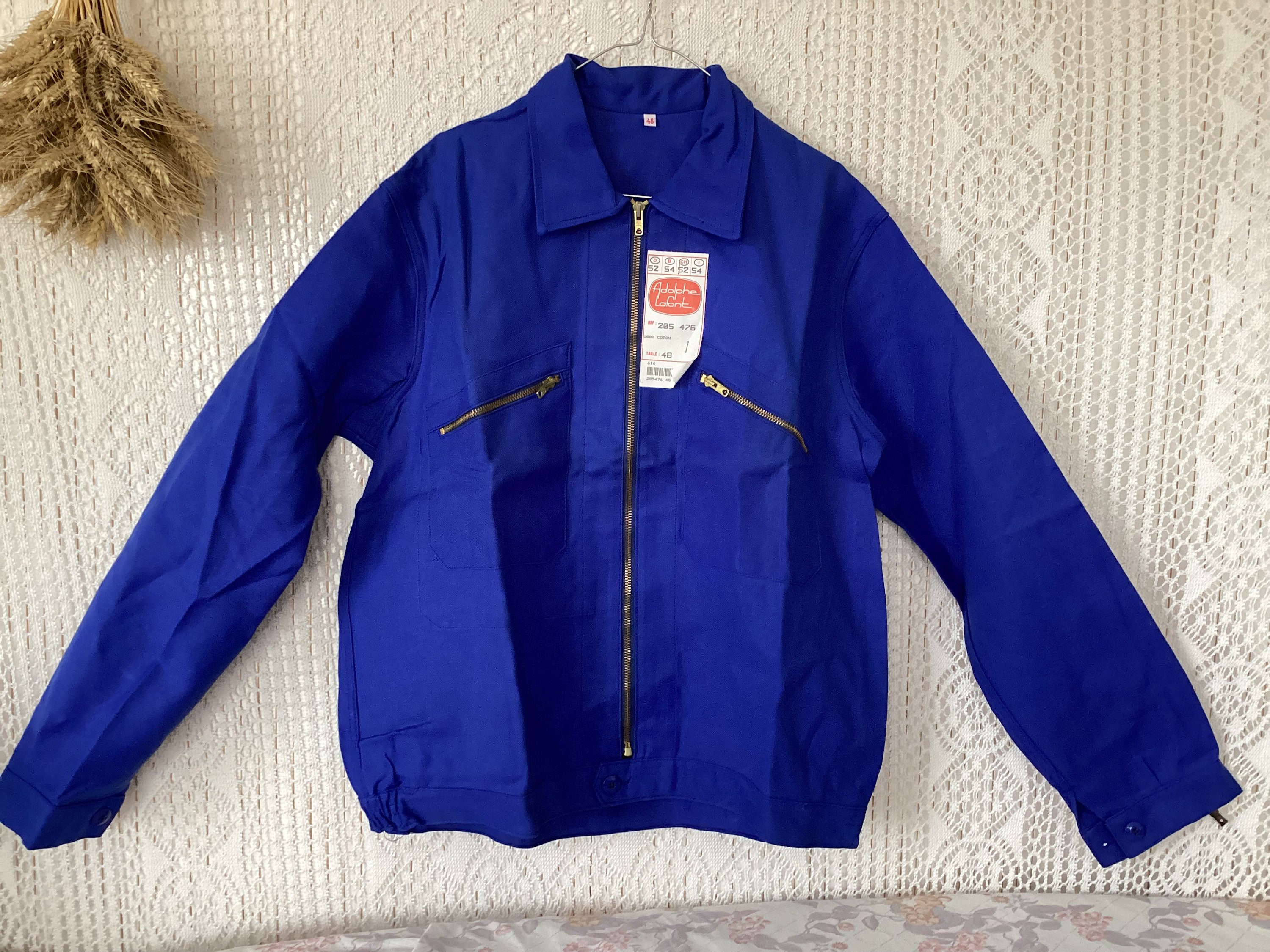 Vintage Adolphe Lafont Blue Workwear Jacket Size 48 Antique French Etsy Hong Kong