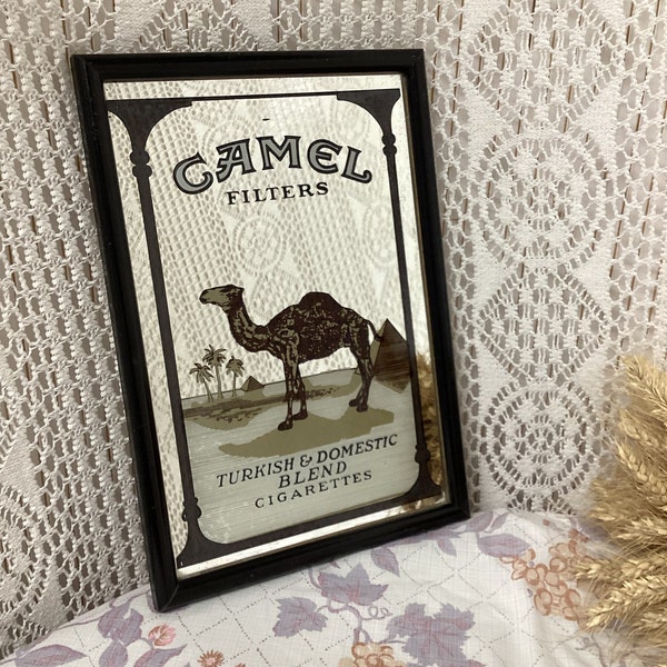 Camel Mirror Decorative Advertising Board Camel Filters Interior Decoration Bar Bistro