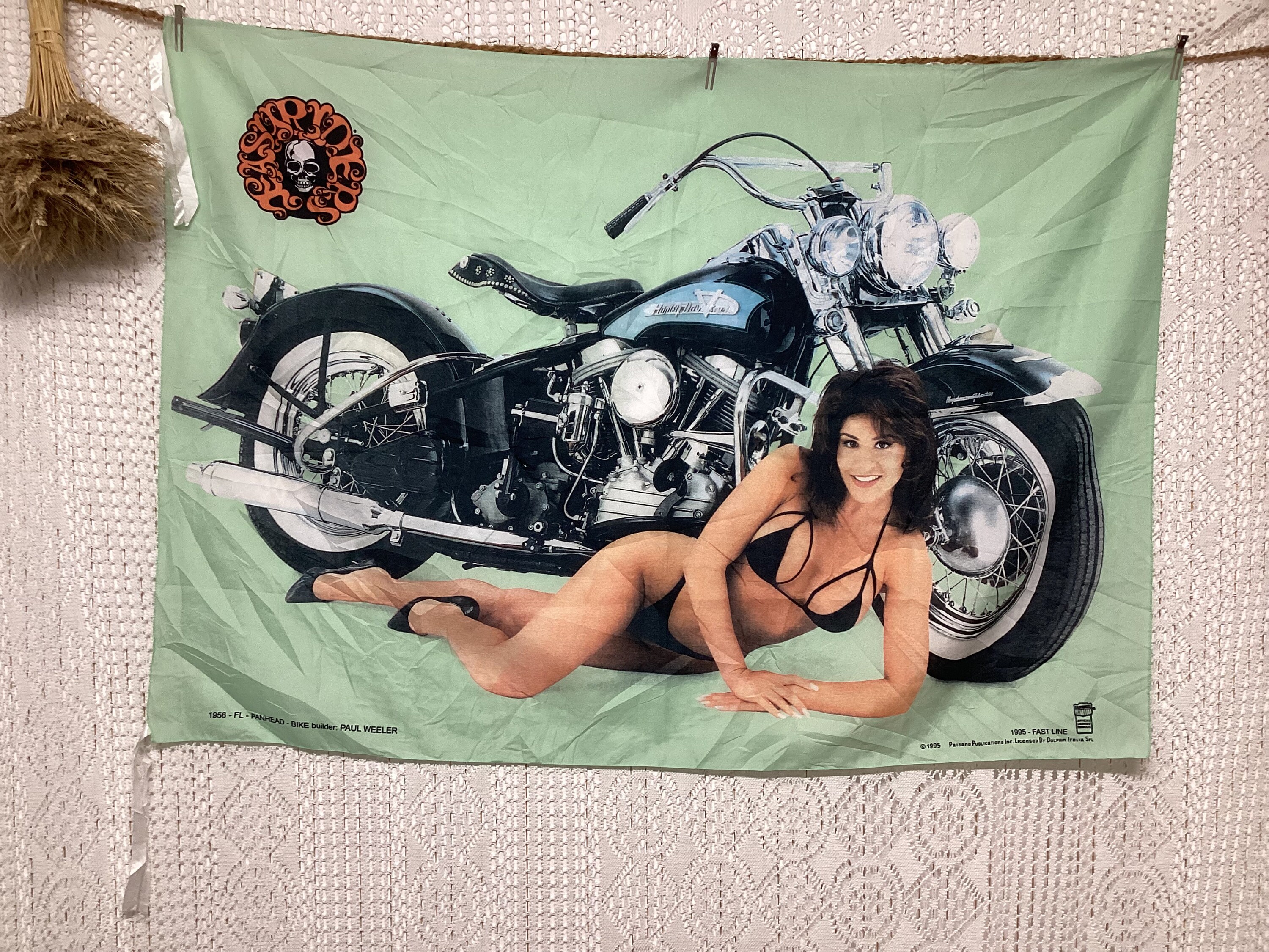Easyriders Flag Poster Fast Line Poster Paisano Publications FL