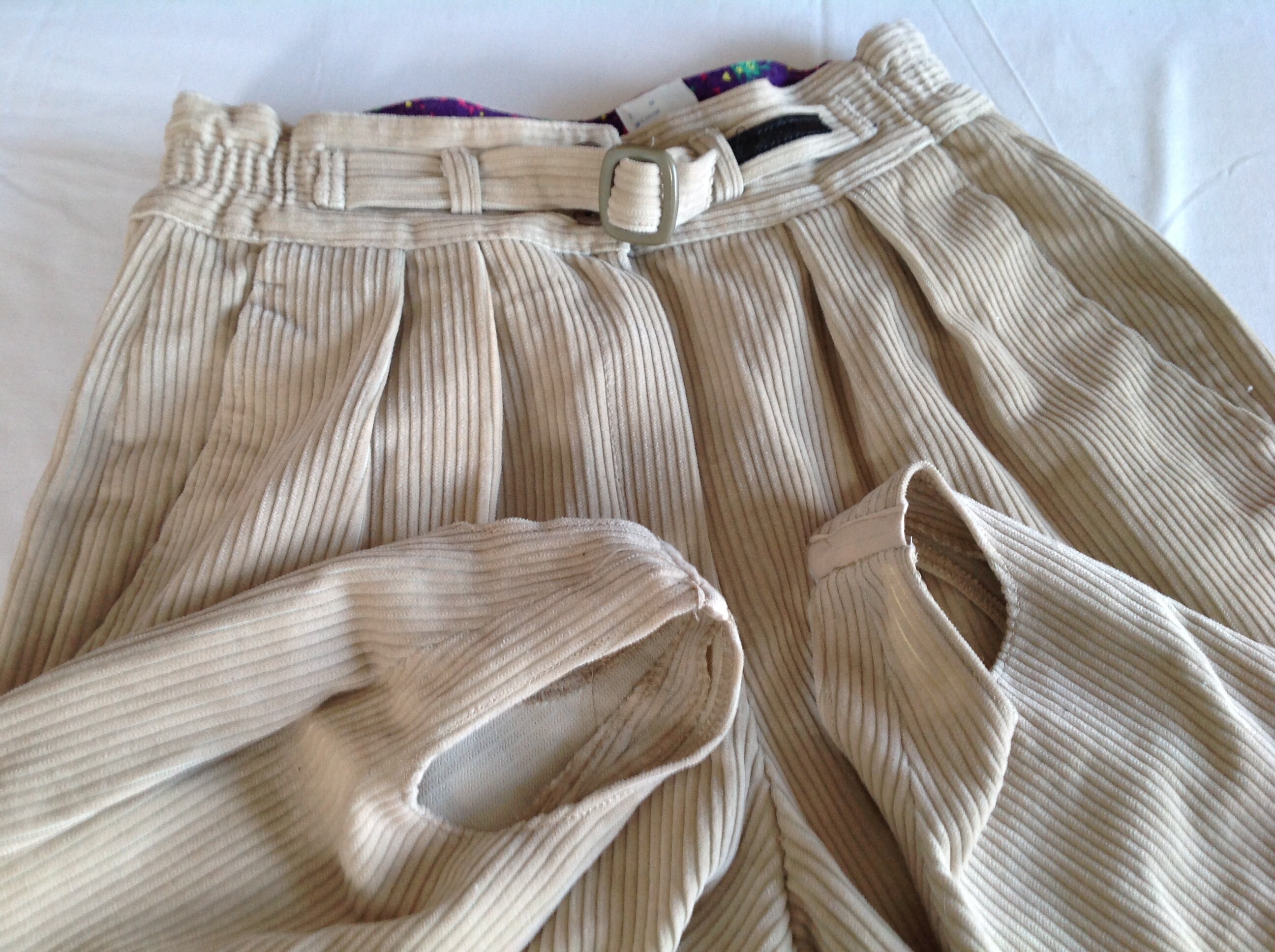 Pantalon en Velours Pantalon Fuseau Vintage Pantalon Femme Fus