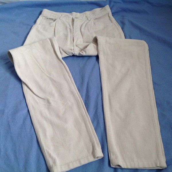 Pantalon Velours Vintage Antique Lee Cooper Made in U.K. Écru