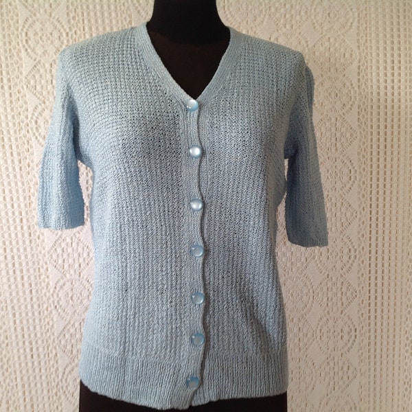 Gilet Pull Manche Courte Vintage