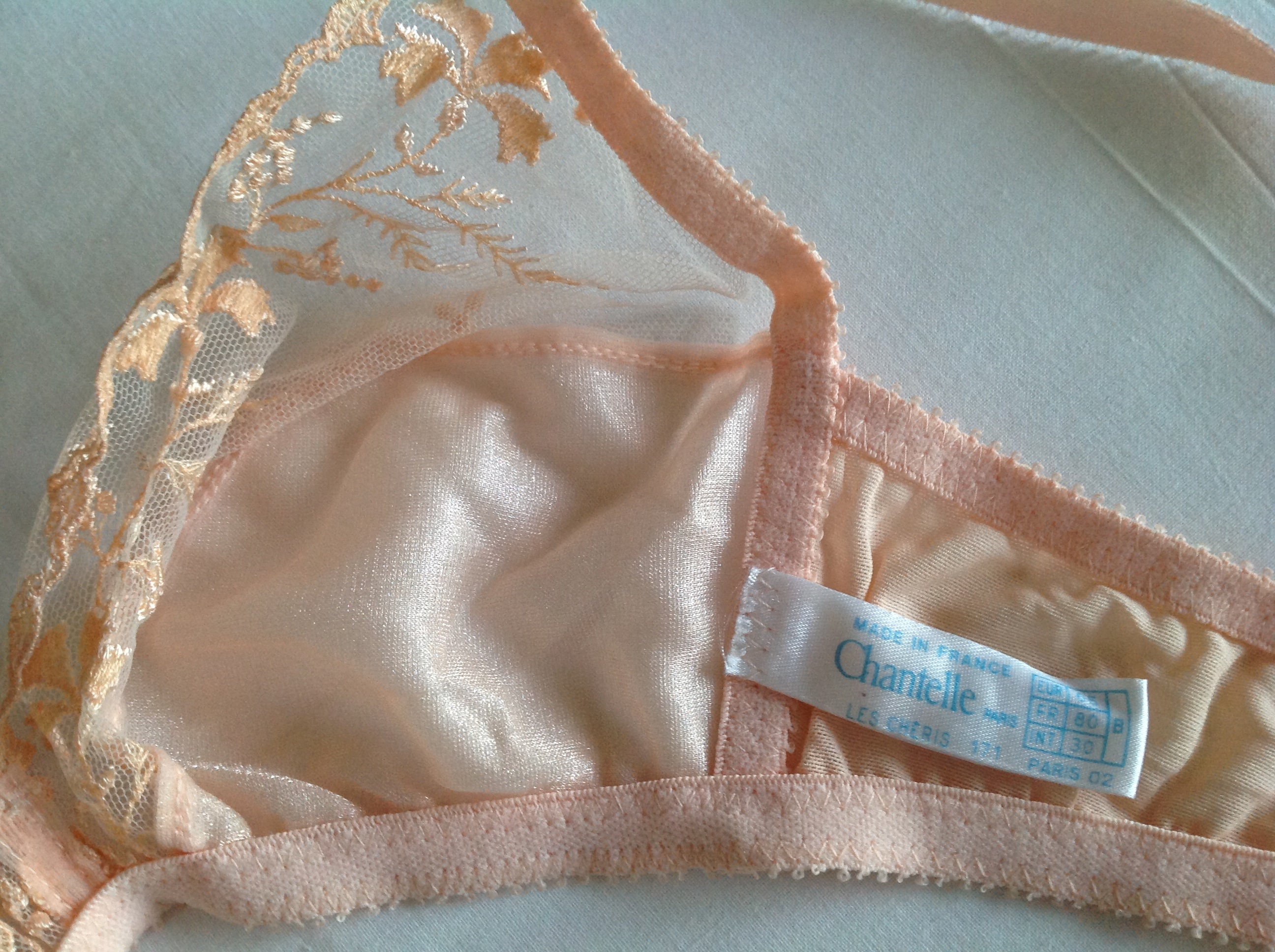 Soutien-gorge Chantelle 85B - Bonnet Balconnet Orange Vif, Taille 100B