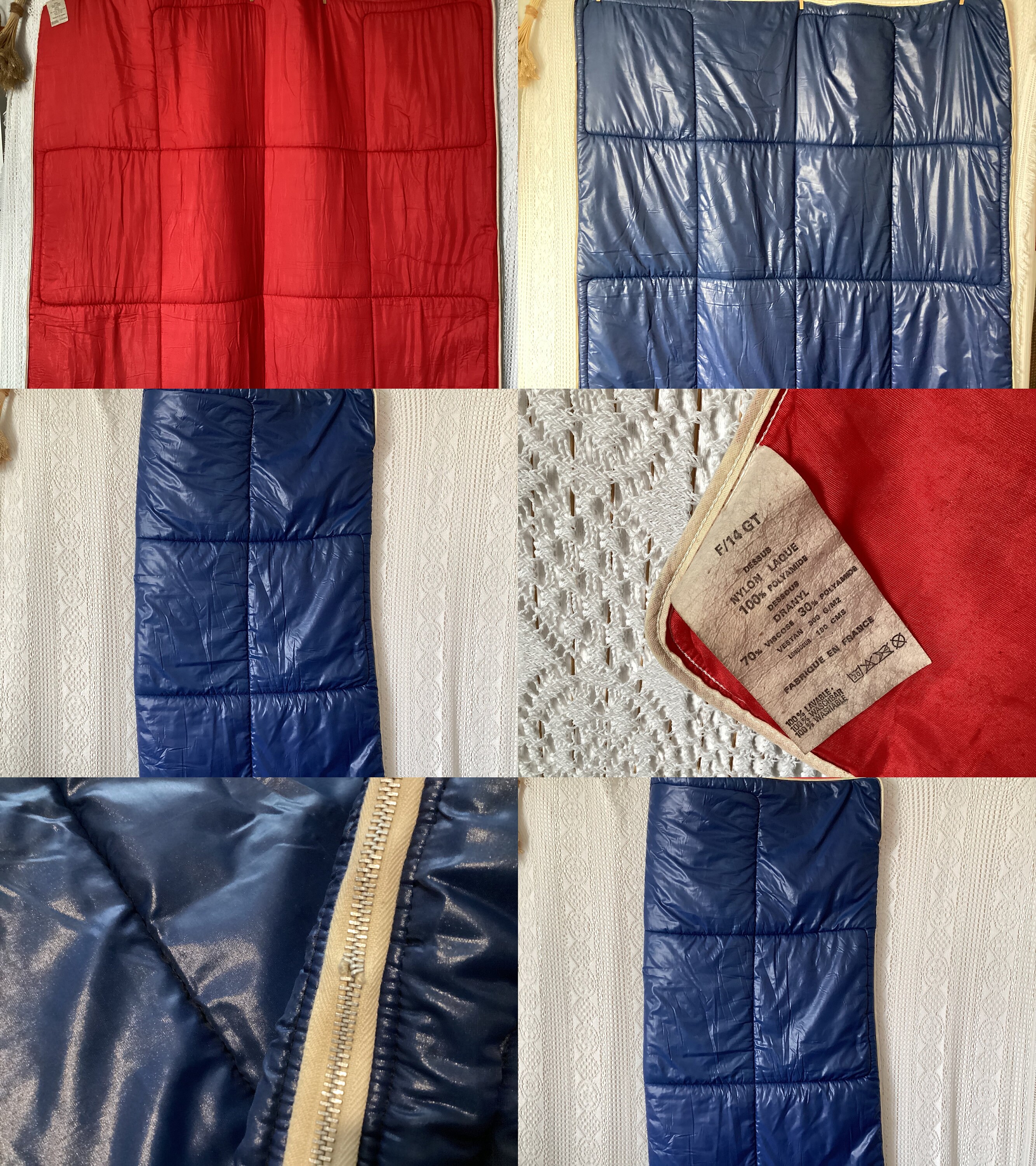 Sac De Couchage Vintage Chieftain - Rayures Grises - 1 Personne - 4 Saisons - Occasion Fonctionnel