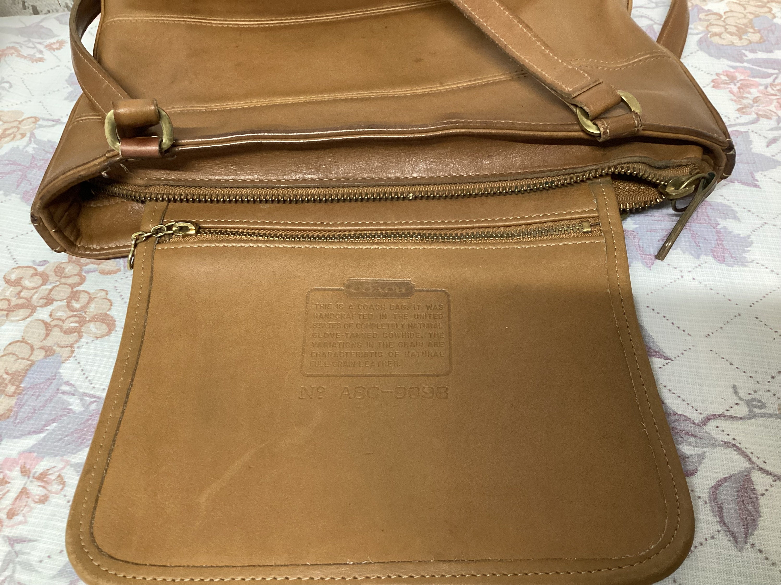 VINTAGE COACH LEATHER SHOULDER BAG BROWN 2way Made In USA | eBay