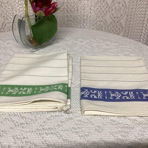 2 Torchons de Cuisine Vintage Maison de Campagne Ancienne Linge de Maison  Antique Français
