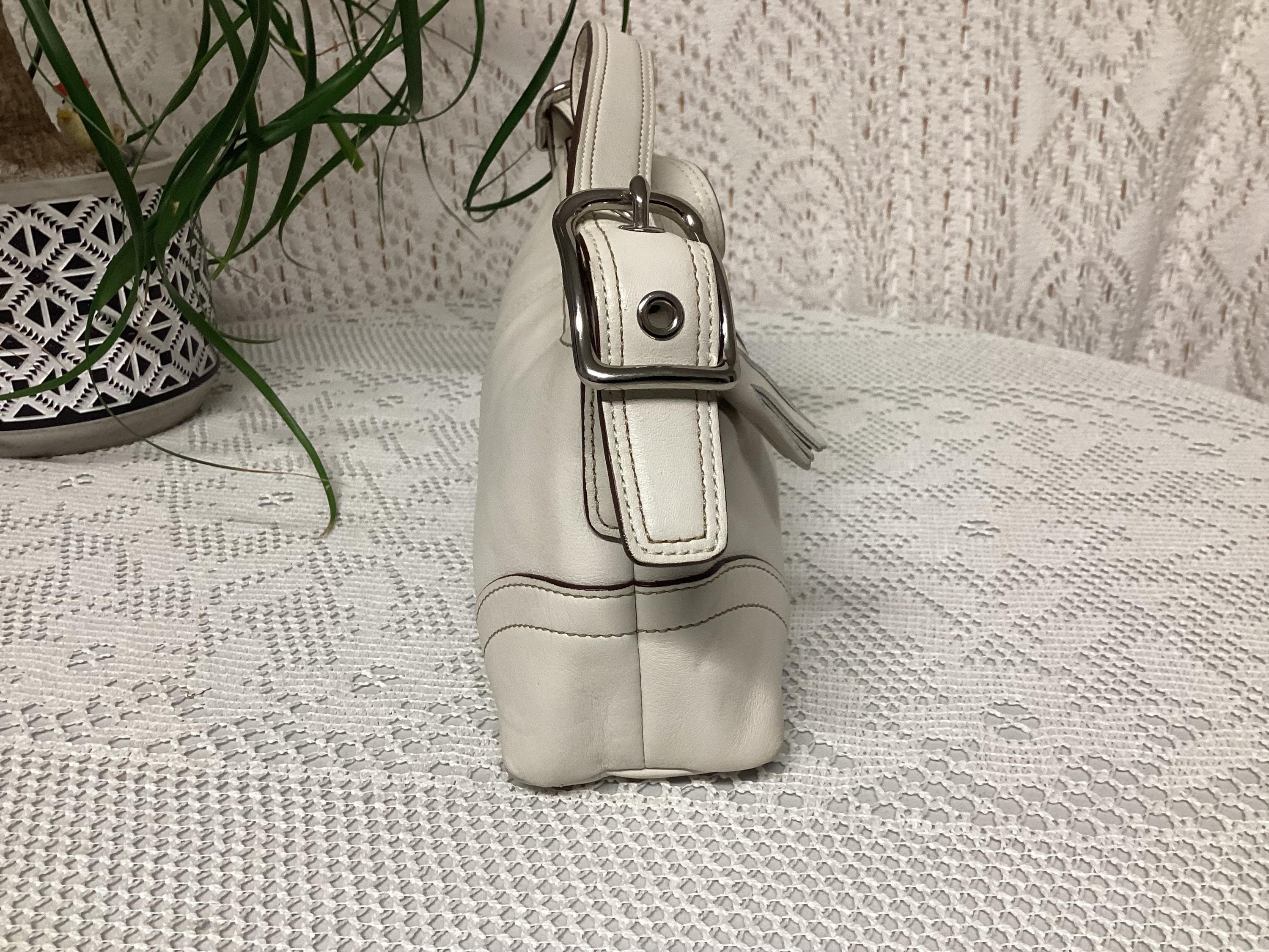 Coach Women's Handbag Mini Baguette Bag Vintage Leather Bag Coach