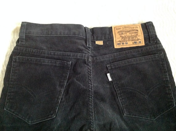 Jeans Levi's 631 Velvet Black Vintage Made in France - Etsy
