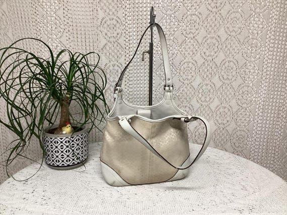 Coach Women's Vintage Canvas and Leather Handbag Coach 7025