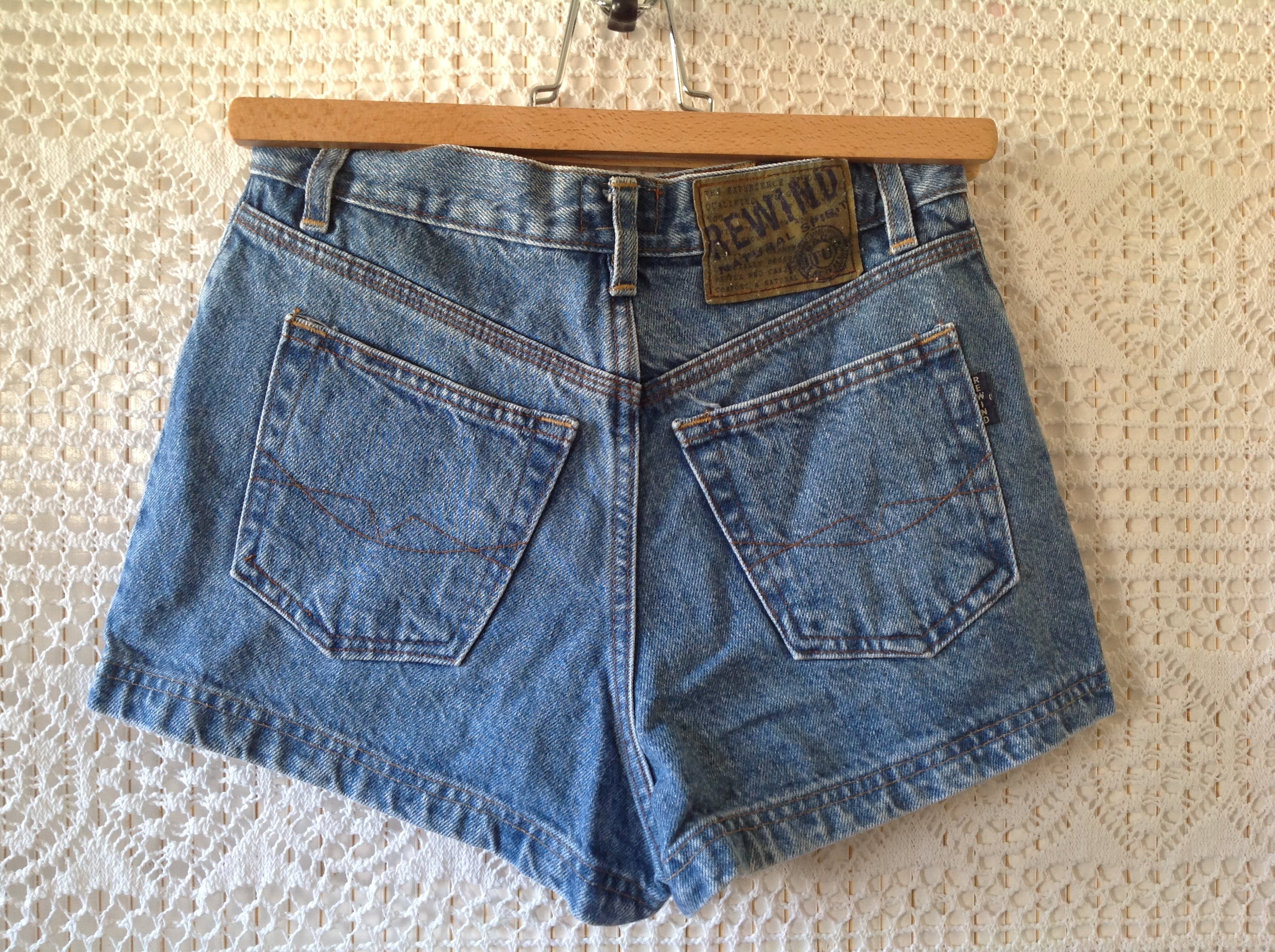 rewind jean shorts