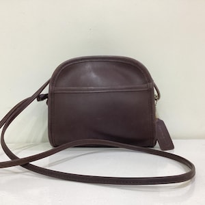 Coach Vintage Crossbody Bag Minimalist Brown Leather Bag Coach 9017 Full Grain Leather Crossbody Bag