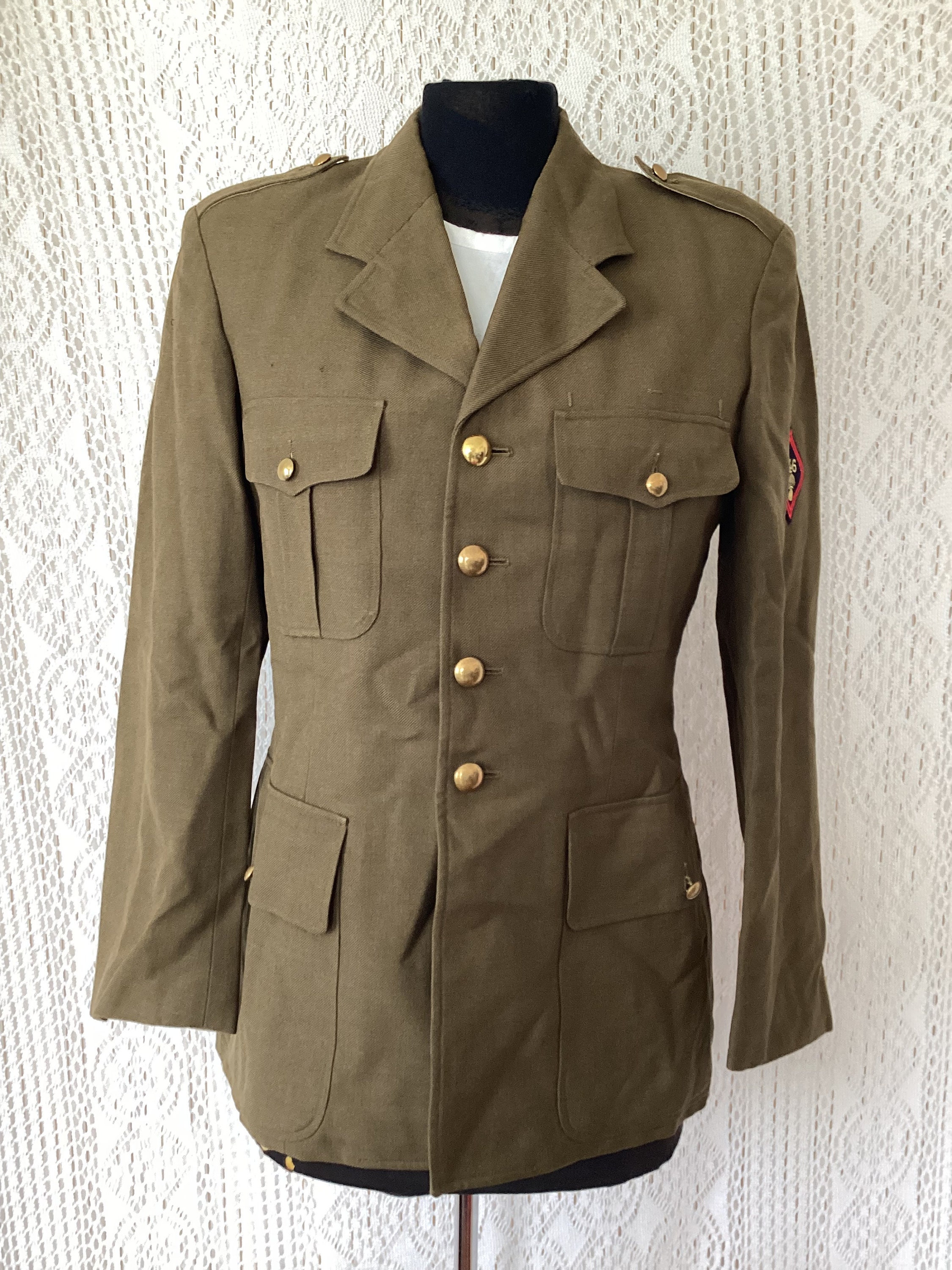 ジャケット・アウター 50s British Army NO.3 DRESS JACKET 1950s British Military Green Cotton Jacket S - Etsy