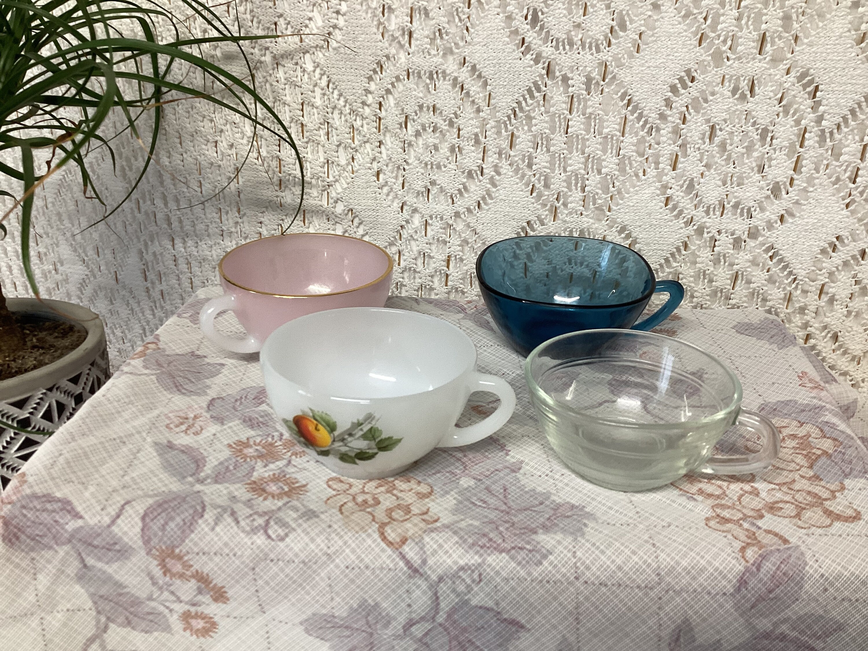 Lot De Vaisselles Arcopal Vintage Années 80 – Verre Ambré