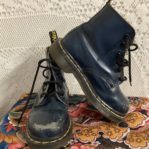 Dr Martens Bottines en Cuir 1230,5 Pointure Enfant Chaussures Vintage Made in England image 4