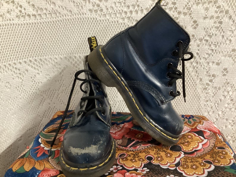 Dr Martens Bottines en Cuir 1230,5 Pointure Enfant Chaussures Vintage Made in England image 4