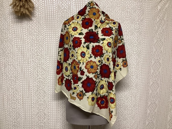 L'Orangerie Foulard en Soie Vintage Fleurs