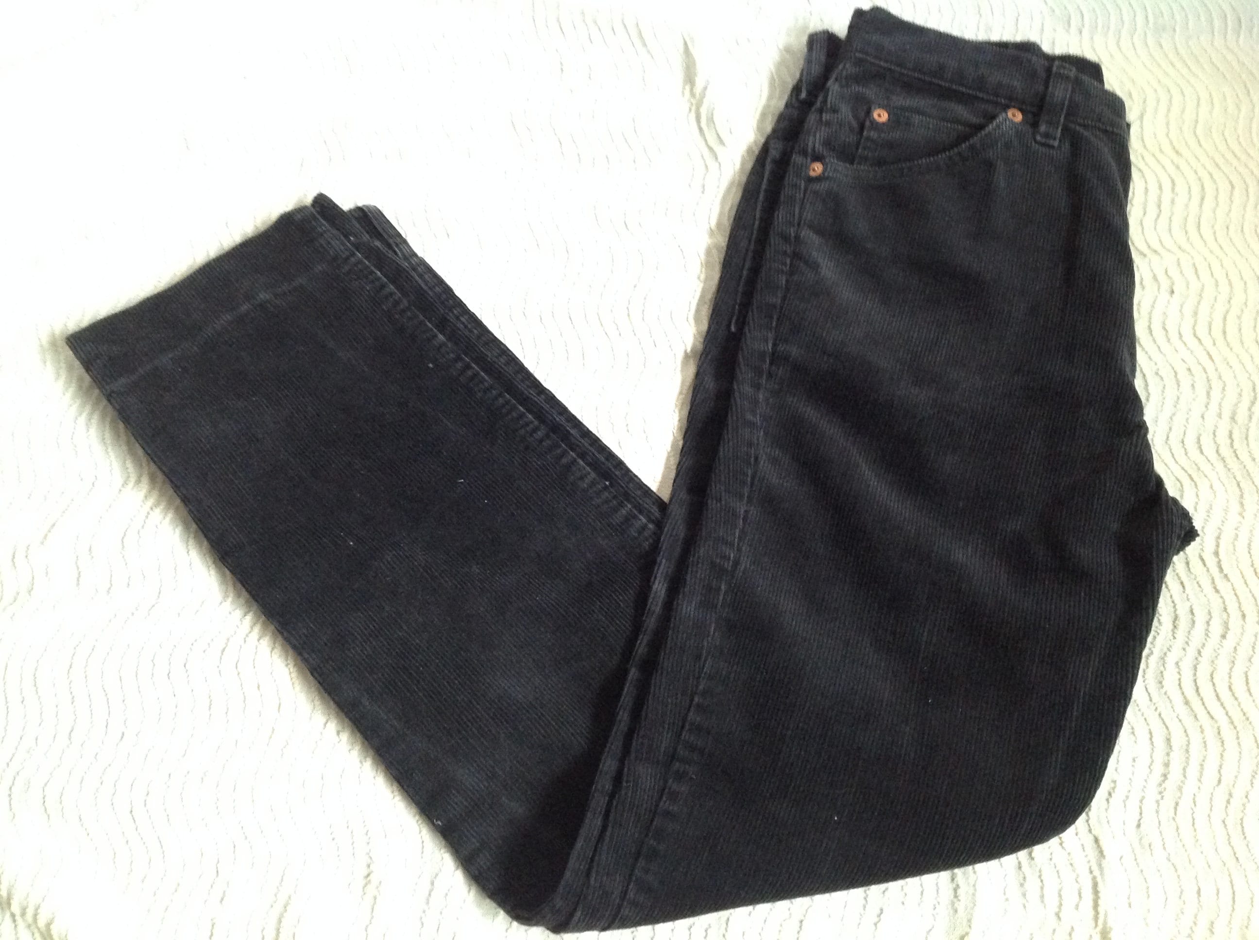 Jeans Levi's 631 Velvet Black Vintage Made in France - Etsy