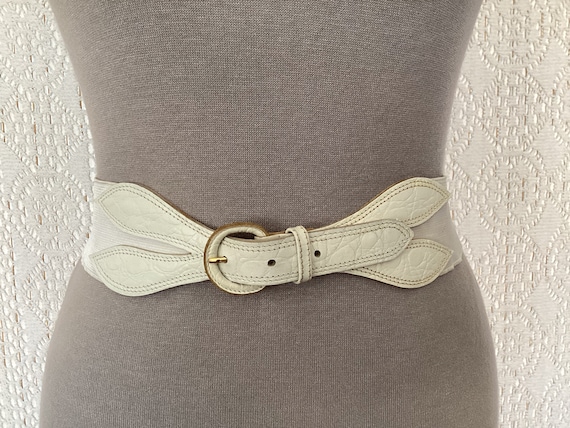 RODIER Navy Elastic Belt with Antique Brass Double Hook Ro Rox Vintage 50 main image 2
