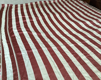 Tagesdecke Vintage Antike französische Tagesdecke Alte gestreifte Tagesdecke