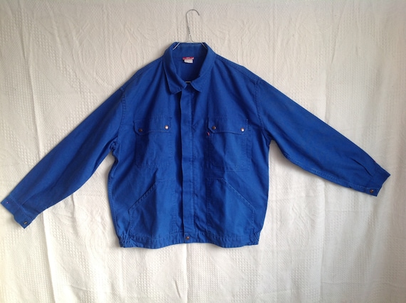 Vintage Work Blue Jacket Adolphe Lafont Jacket Si… - image 1