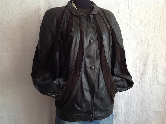 Etsy vintage top leather jacket