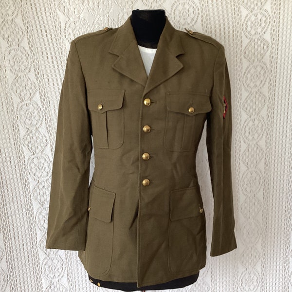 Veste Uniforme Militaire Vintage Taille 38/40  Manucentre Decazeville 1966 Uniforme D'Armée