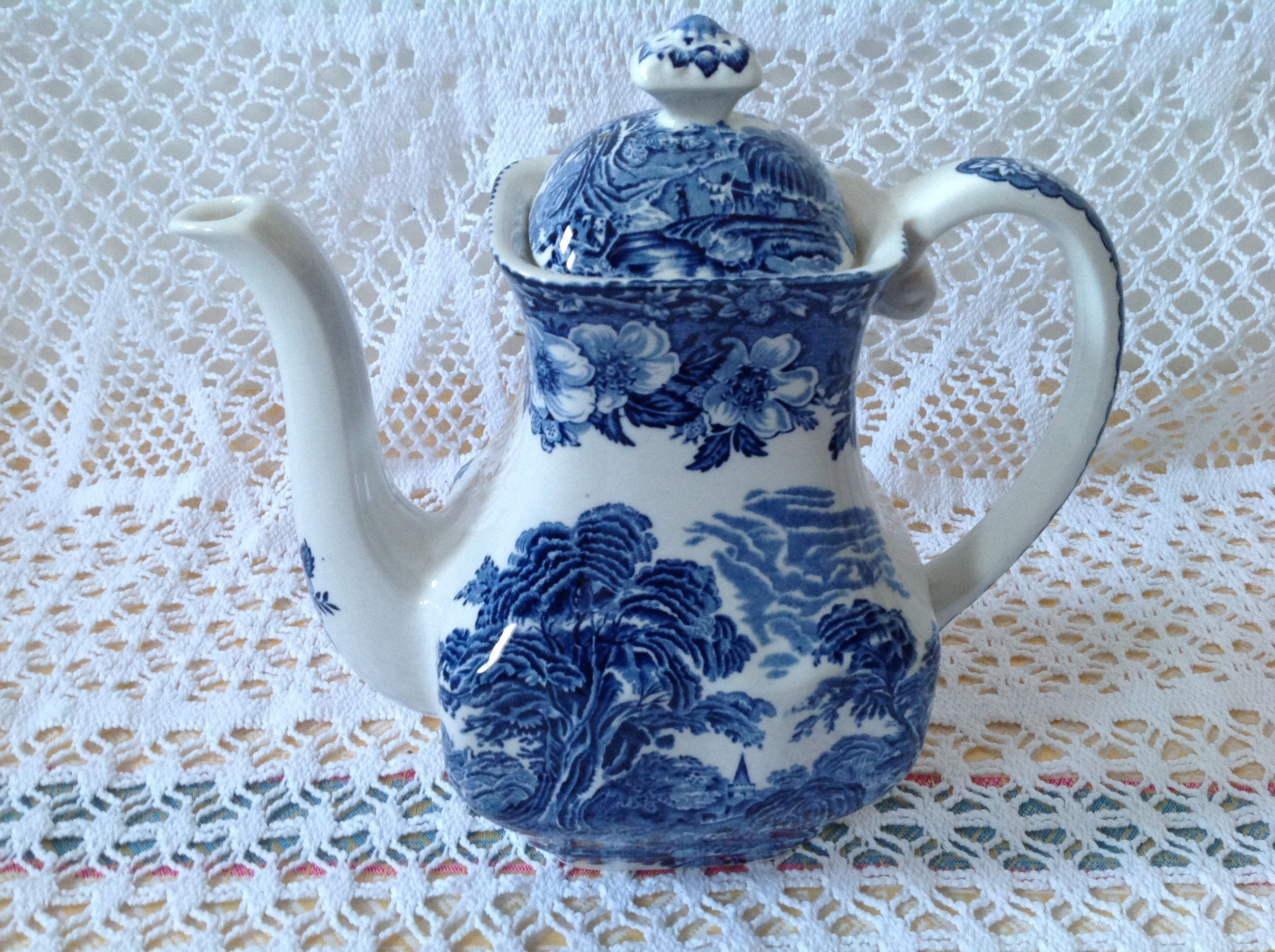 Antique Enoch Wedgwood Tunstall Cafetière Vintage