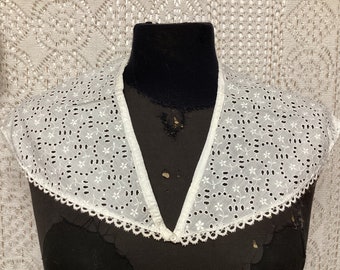 Removable Collar Old Collar French Antique Lace Neckline