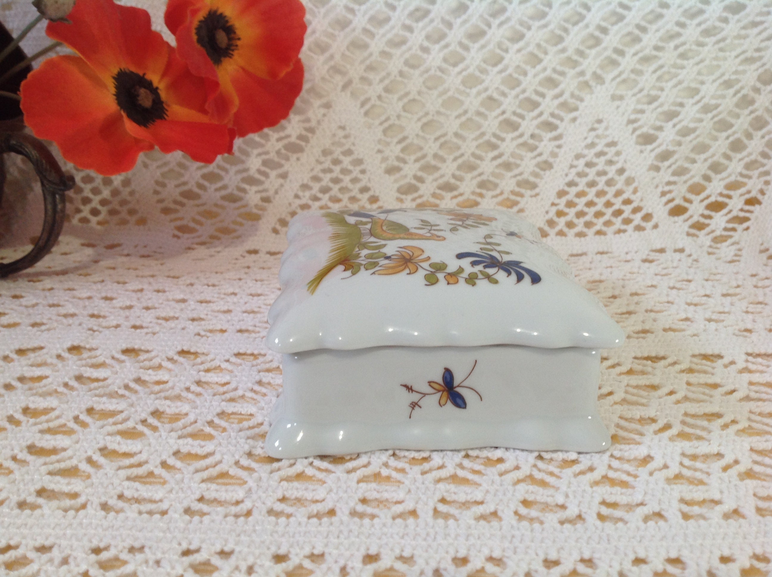 Jewelry Box Bonbonnière in Antique Porcelain French Porcelain Etsy UK