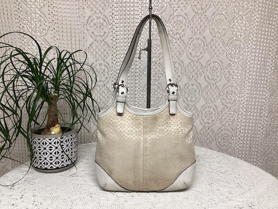 Coach Women's Vintage Canvas and Leather Handbag Coach 7025