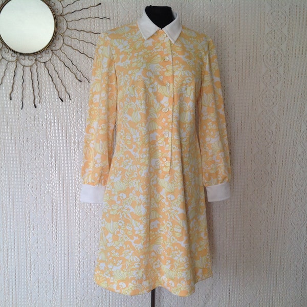 Tricot Lord Robe Femme Vintage Taille 40/42 Robe Made in France Terlenka Robe Manches Longues