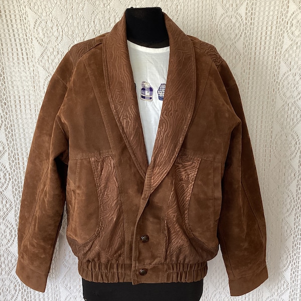 Veste Femme Vintage Taille L/XL Style Daim