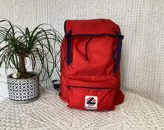 Beau sac à dos vintage LAFUMA en toile avec armature / Style